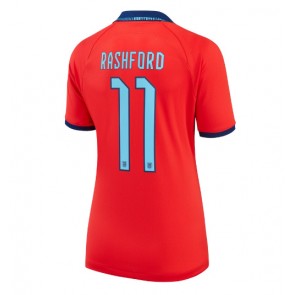 England Marcus Rashford #11 Replika Udebanetrøje Dame VM 2022 Kortærmet